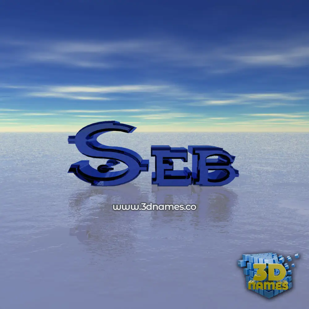 seb in Horizon style - 3D name wallpaper