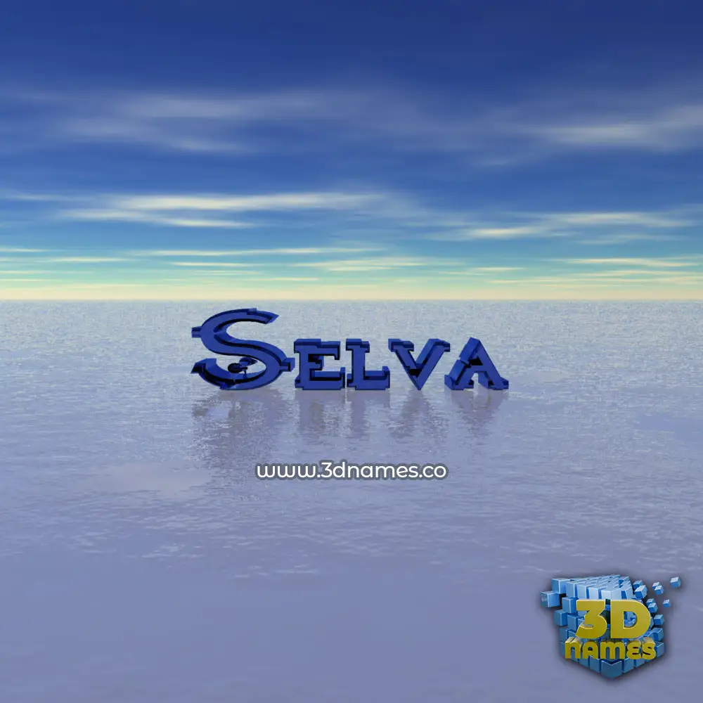selva in Horizon style - 3D name wallpaper