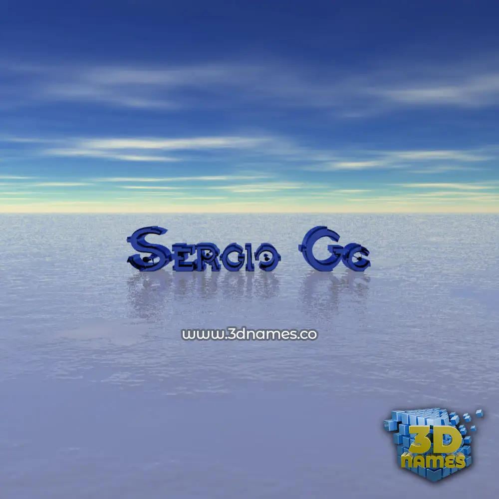 sergio gc in Horizon style - 3D name wallpaper