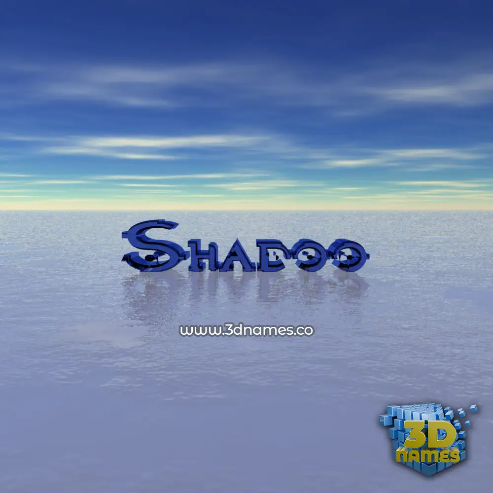 shadoo in Horizon style - 3D name wallpaper