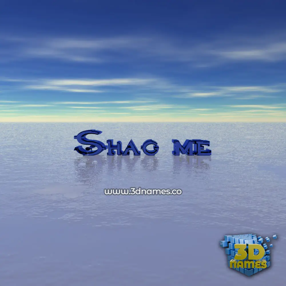 shag me in Horizon style - 3D name wallpaper