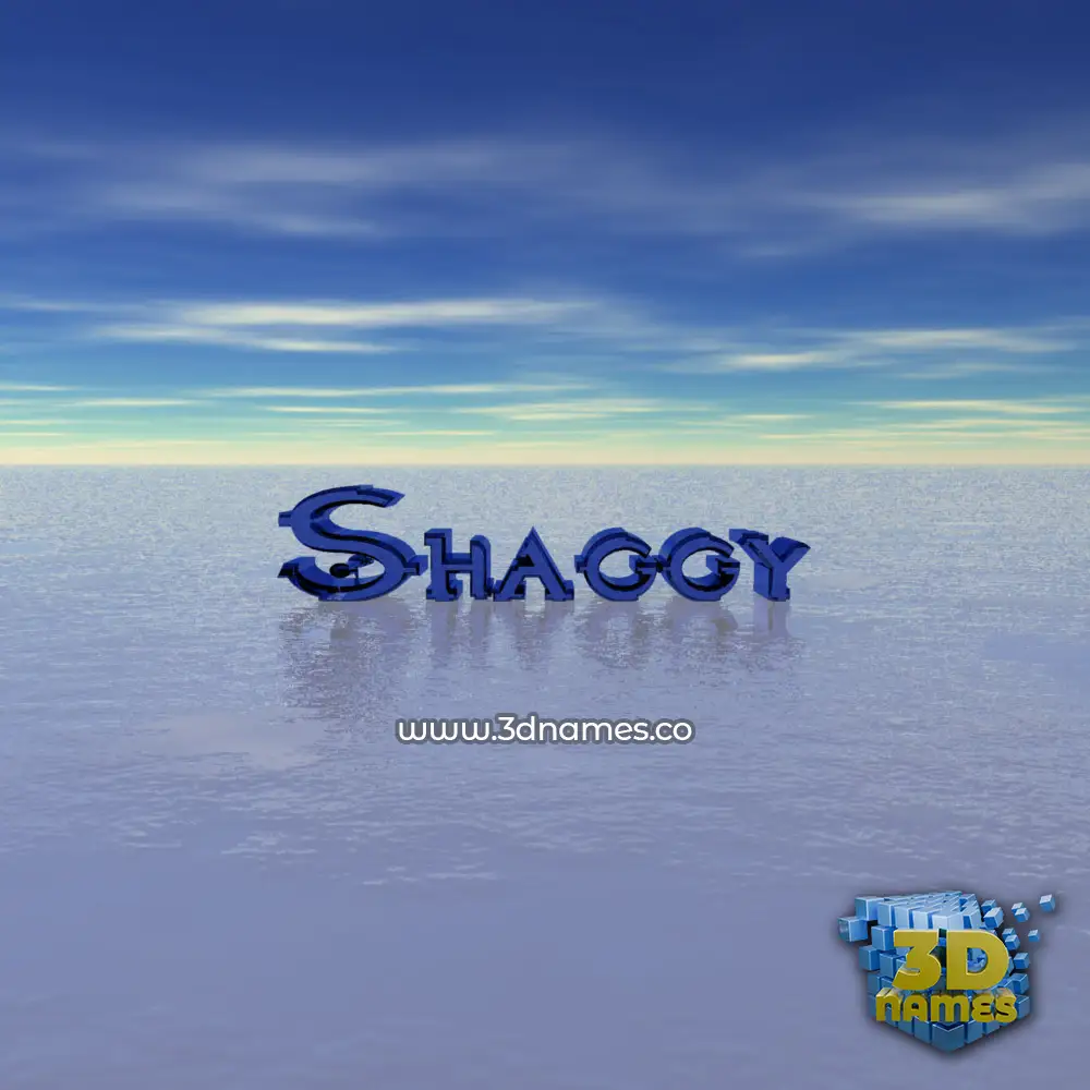 shaggy in Horizon style - 3D name wallpaper