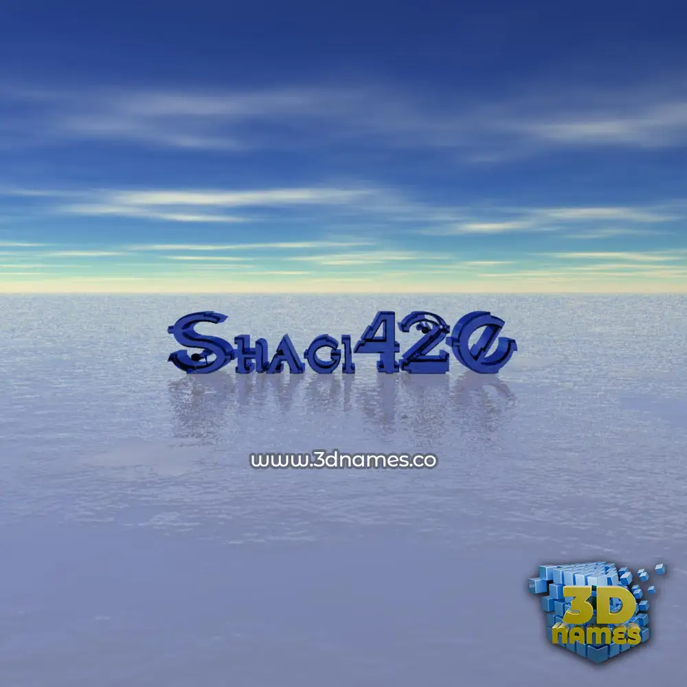shagi420 in Horizon style - 3D name wallpaper