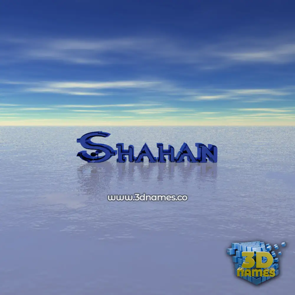 shahan in Horizon style - 3D name wallpaper