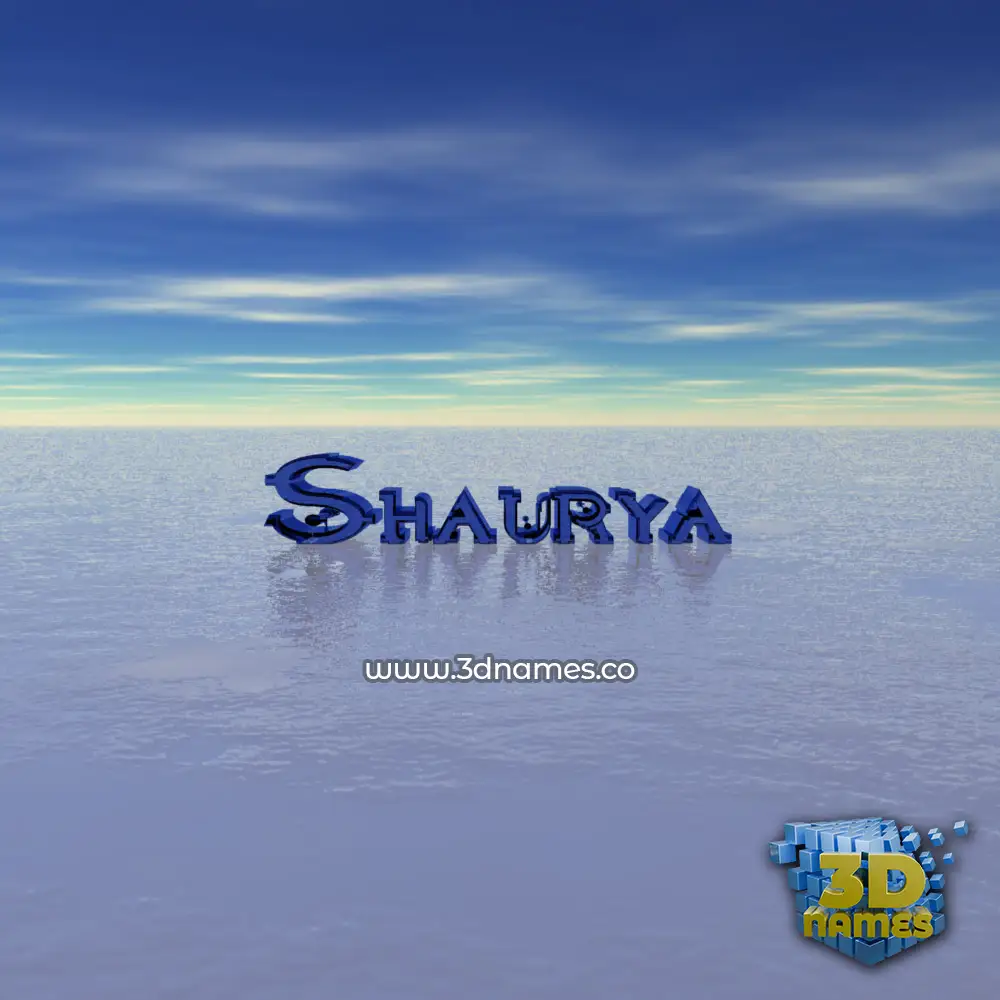 shaurya in Horizon style - 3D name wallpaper