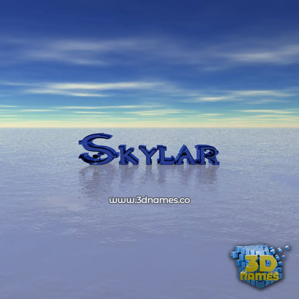 skylar in Horizon style - 3D name wallpaper