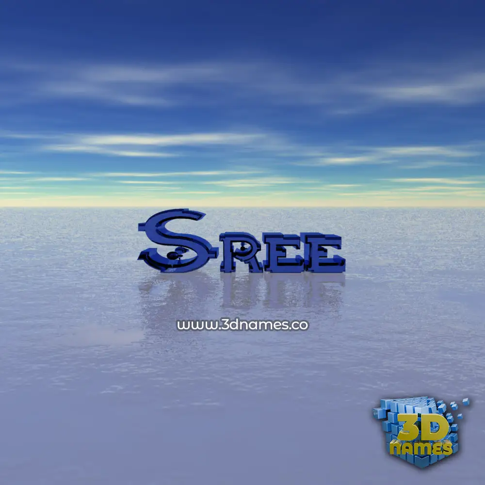 sree in Horizon style - 3D name wallpaper