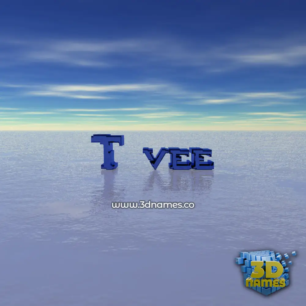 t vee in Horizon style - 3D name wallpaper