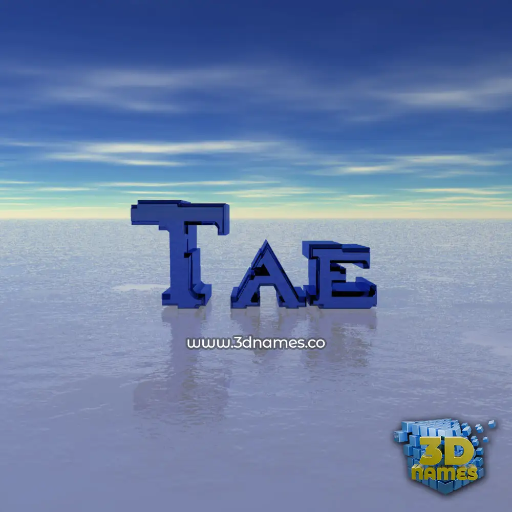tae in Horizon style - 3D name wallpaper