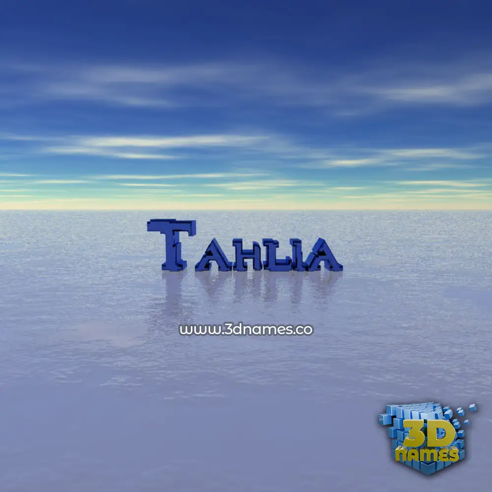tahlia in Horizon style - 3D name wallpaper
