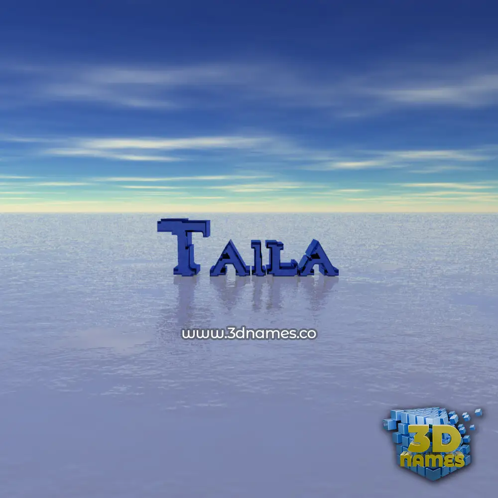 taila in Horizon style - 3D name wallpaper