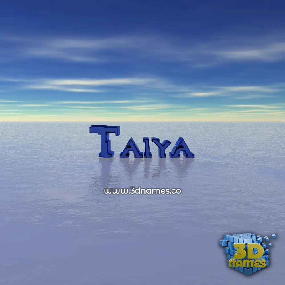 taiya in Horizon style - 3D name wallpaper