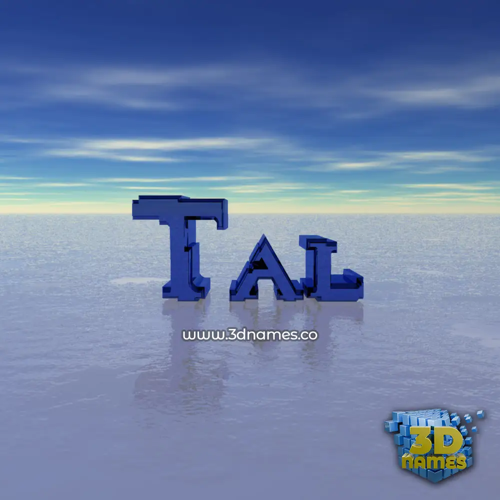 tal in Horizon style - 3D name wallpaper