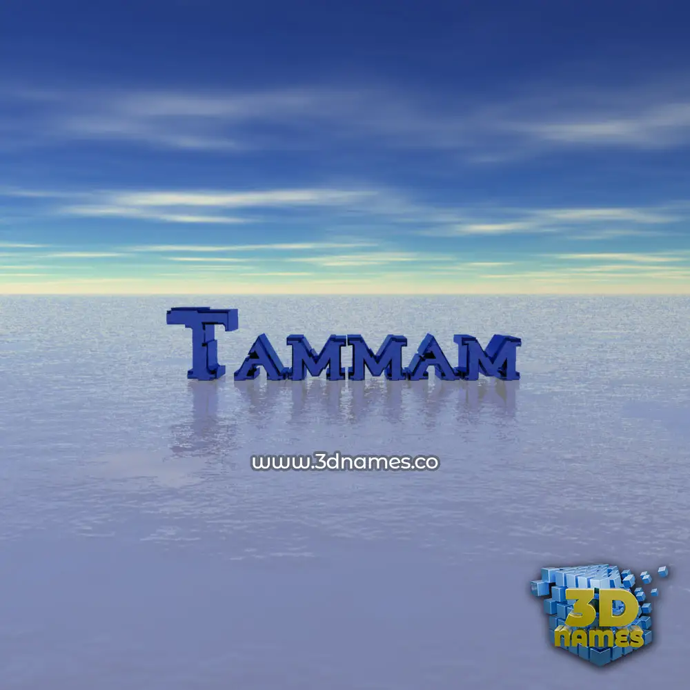 tammam in Horizon style - 3D name wallpaper