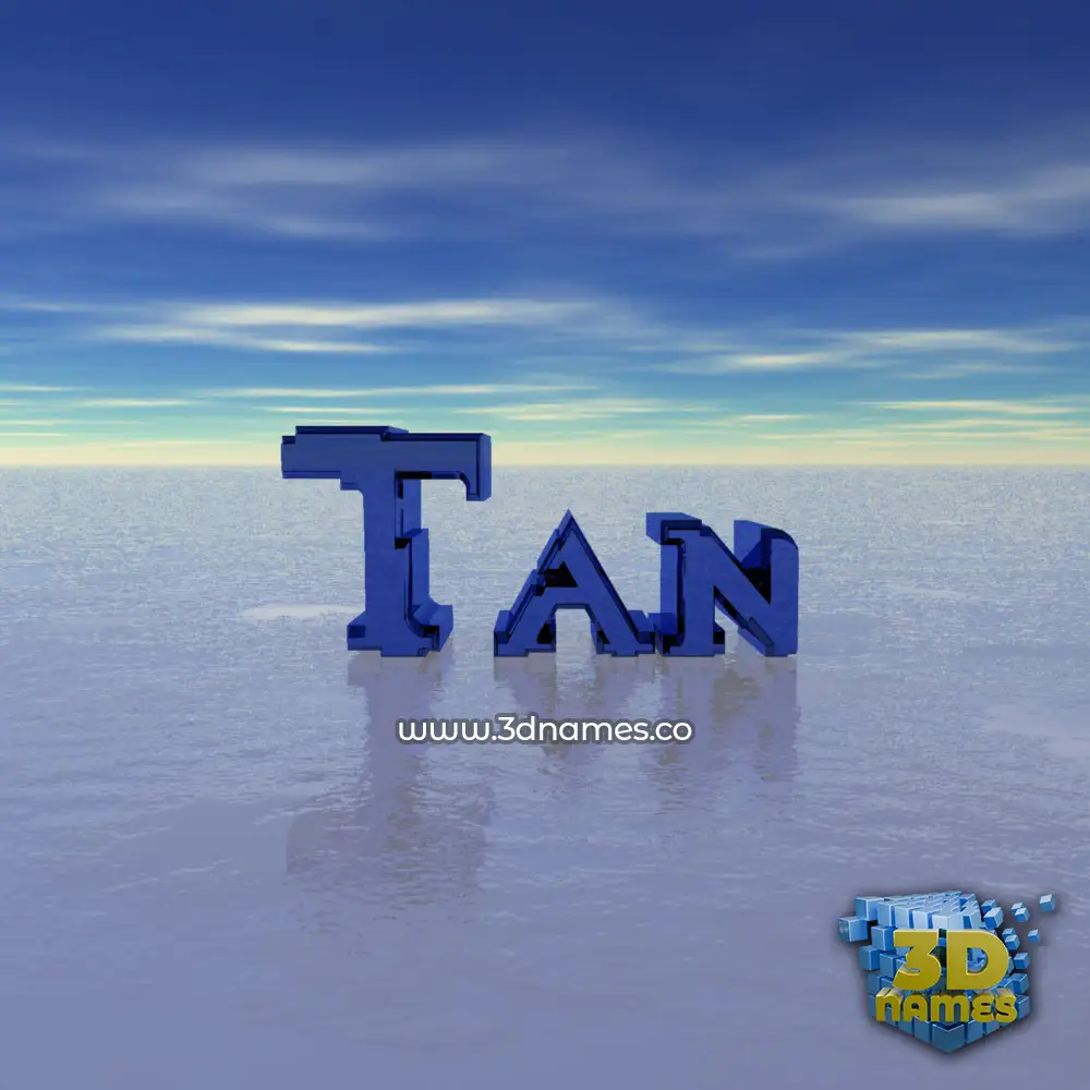 tan in Horizon style - 3D name wallpaper
