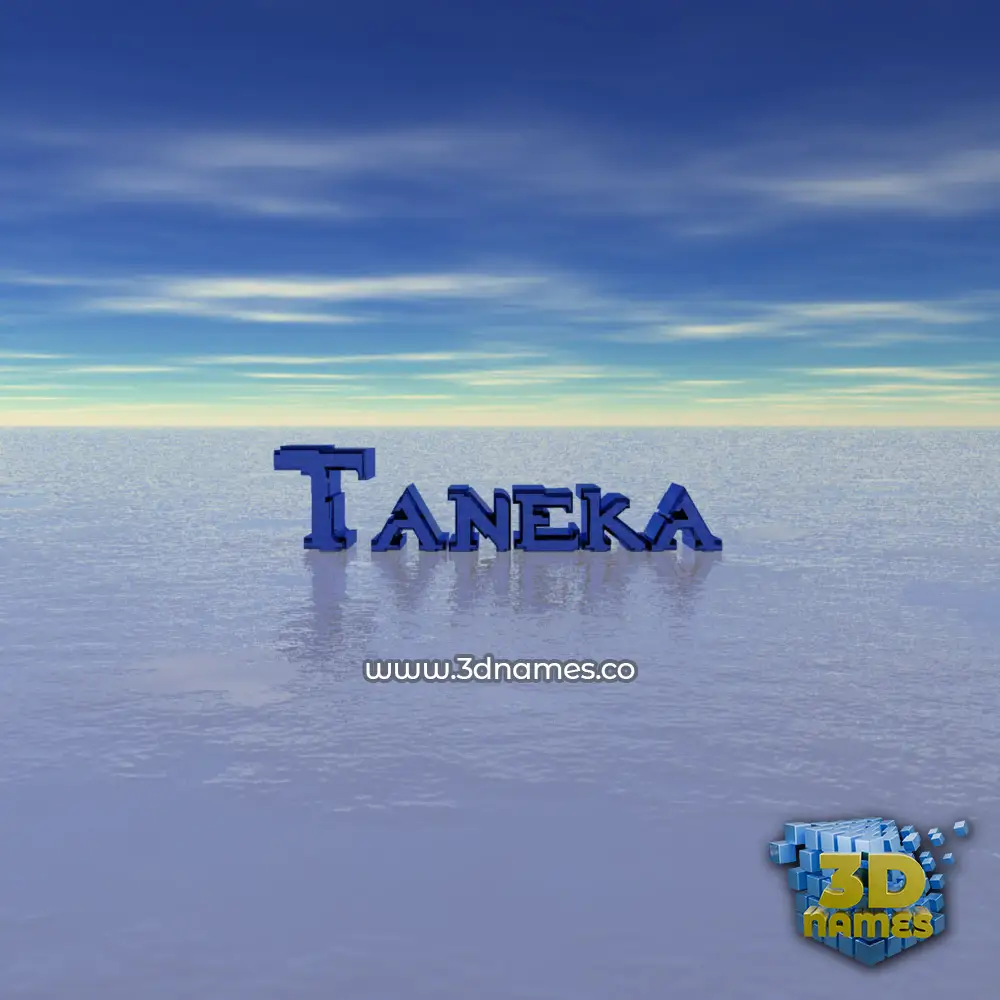 taneka in Horizon style - 3D name wallpaper