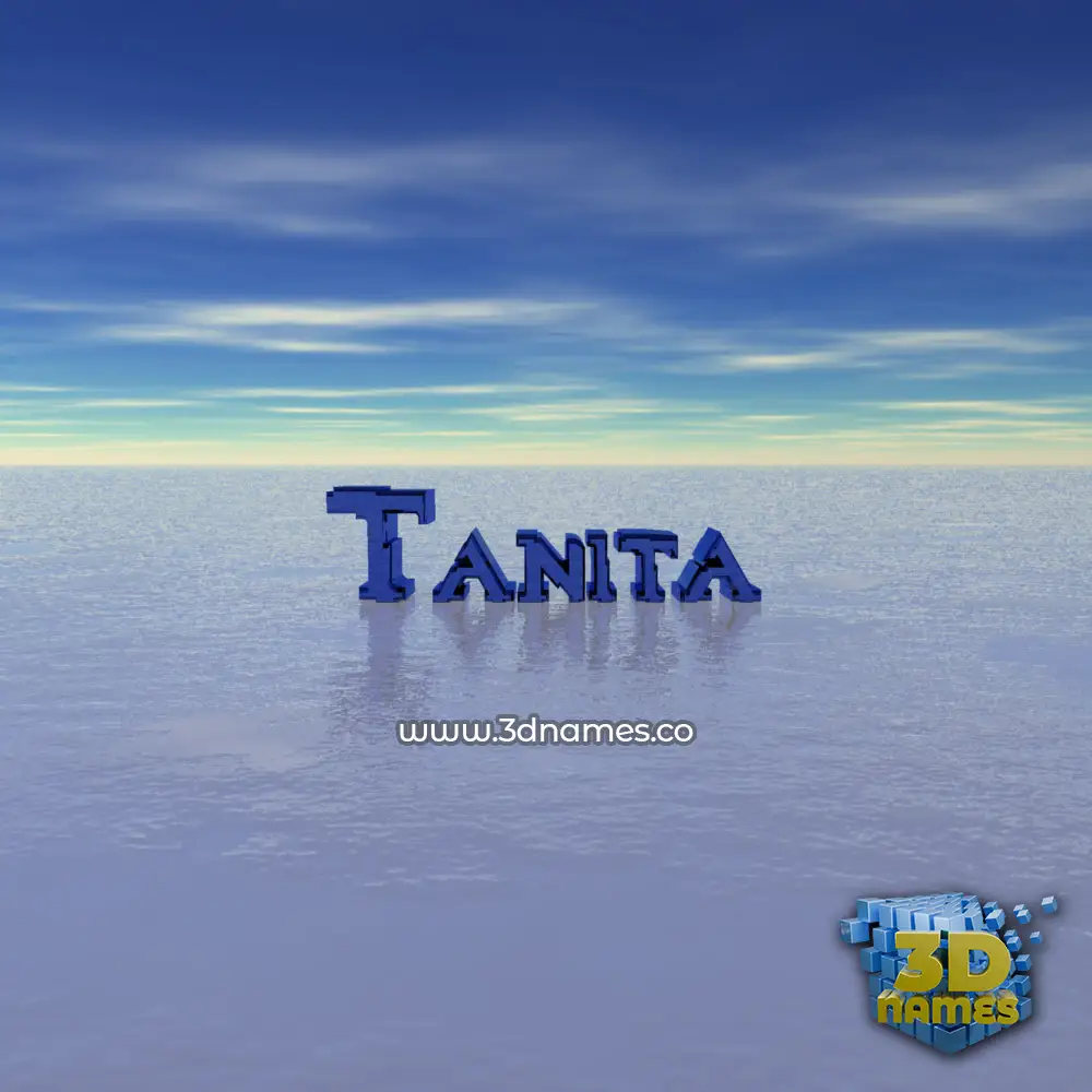tanita in Horizon style - 3D name wallpaper