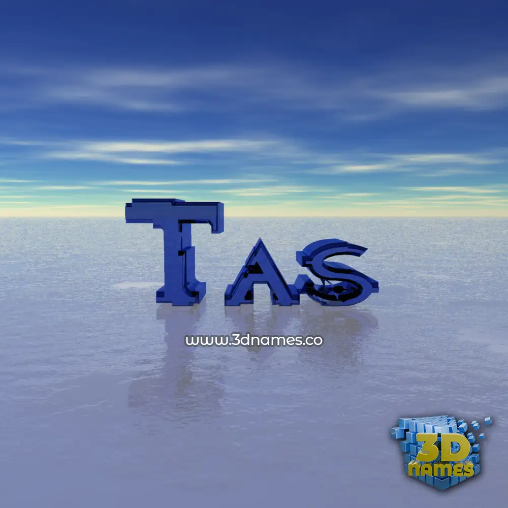 tas in Horizon style - 3D name wallpaper