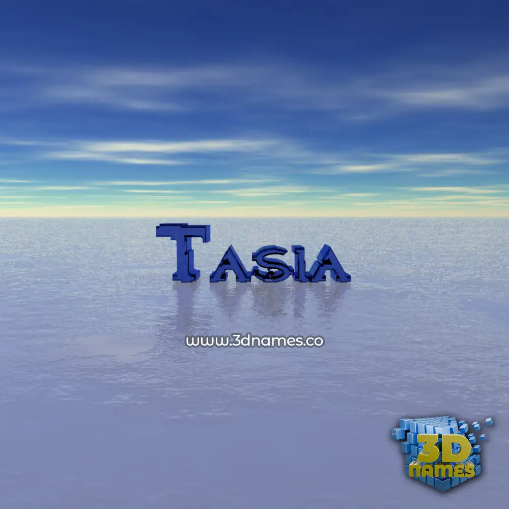 tasia in Horizon style - 3D name wallpaper