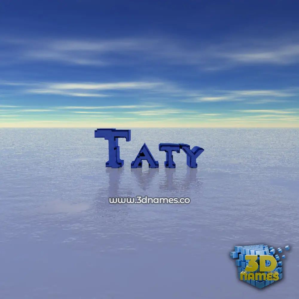 taty in Horizon style - 3D name wallpaper