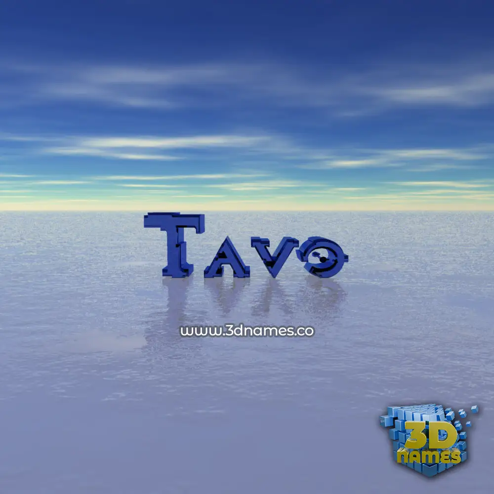 tavo in Horizon style - 3D name wallpaper