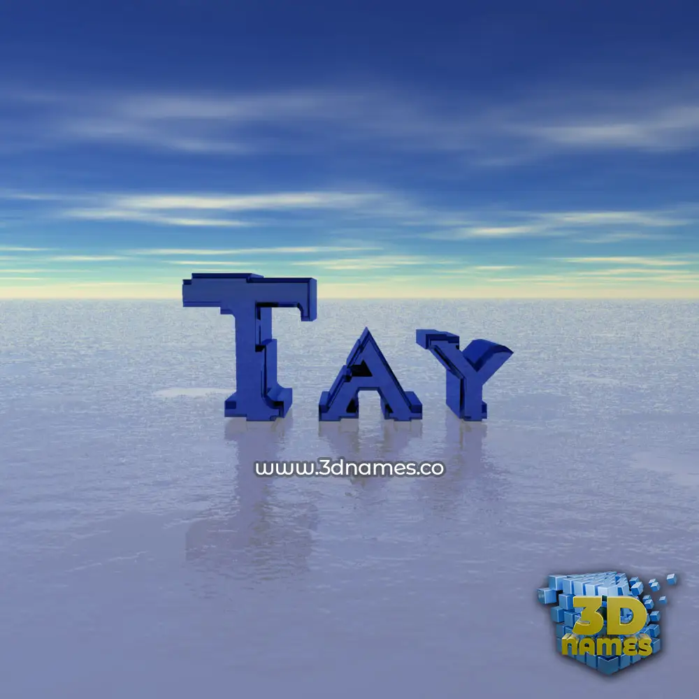 tay in Horizon style - 3D name wallpaper