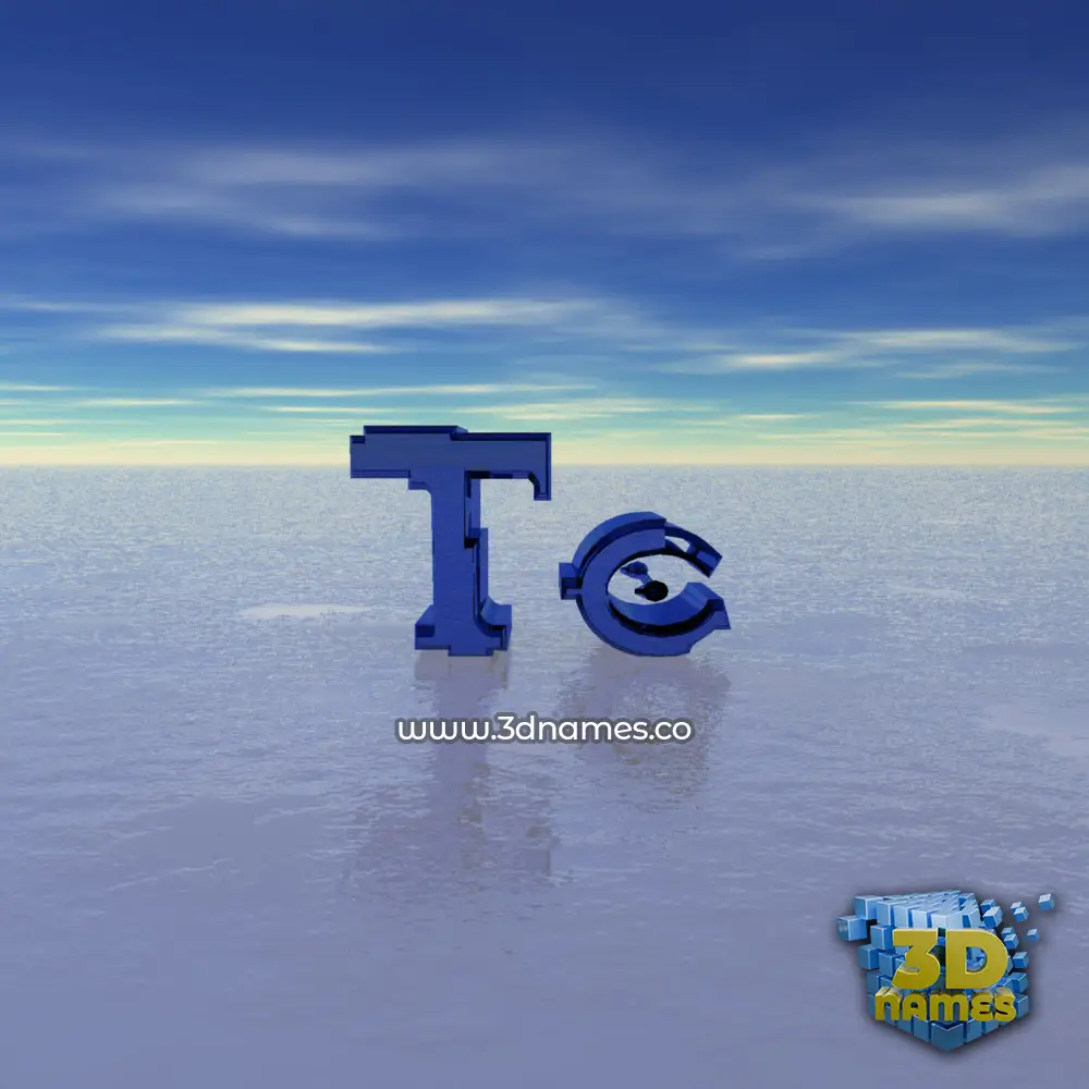tc in Horizon style - 3D name wallpaper