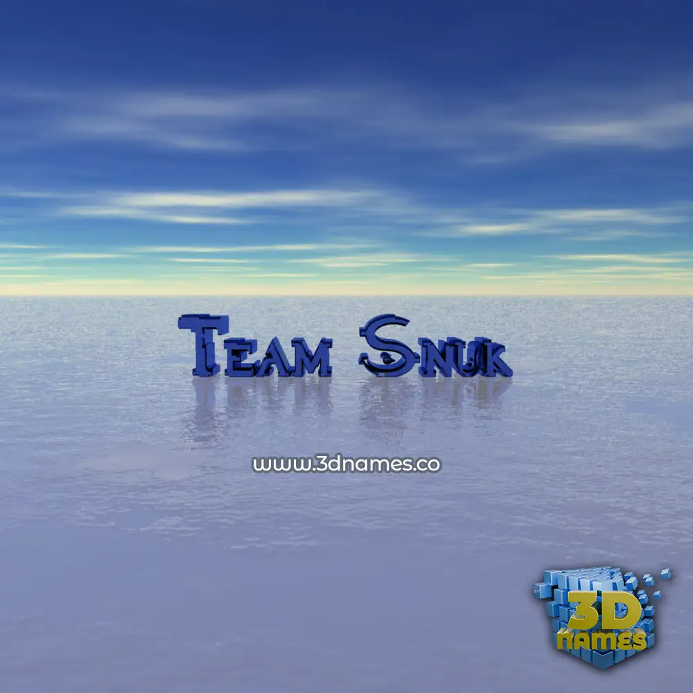 team snuk in Horizon style - 3D name wallpaper