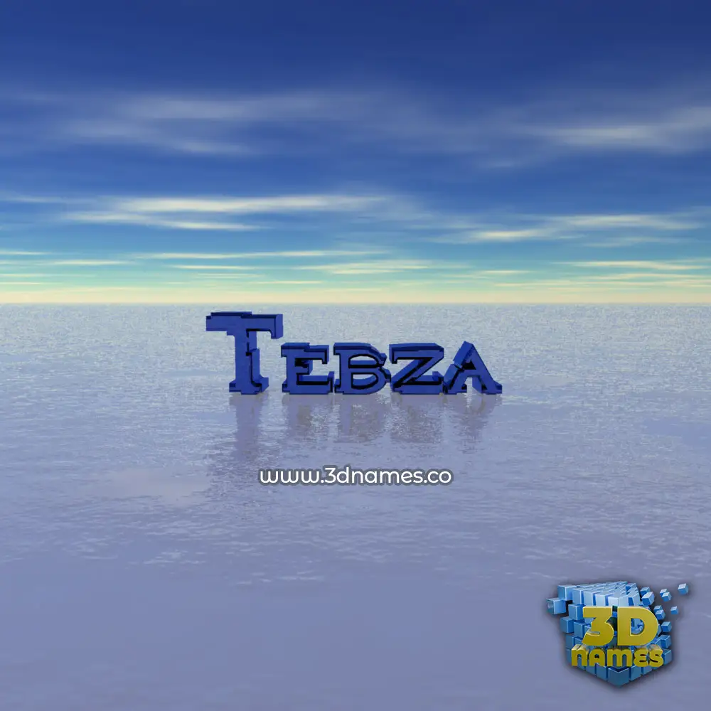 tebza in Horizon style - 3D name wallpaper