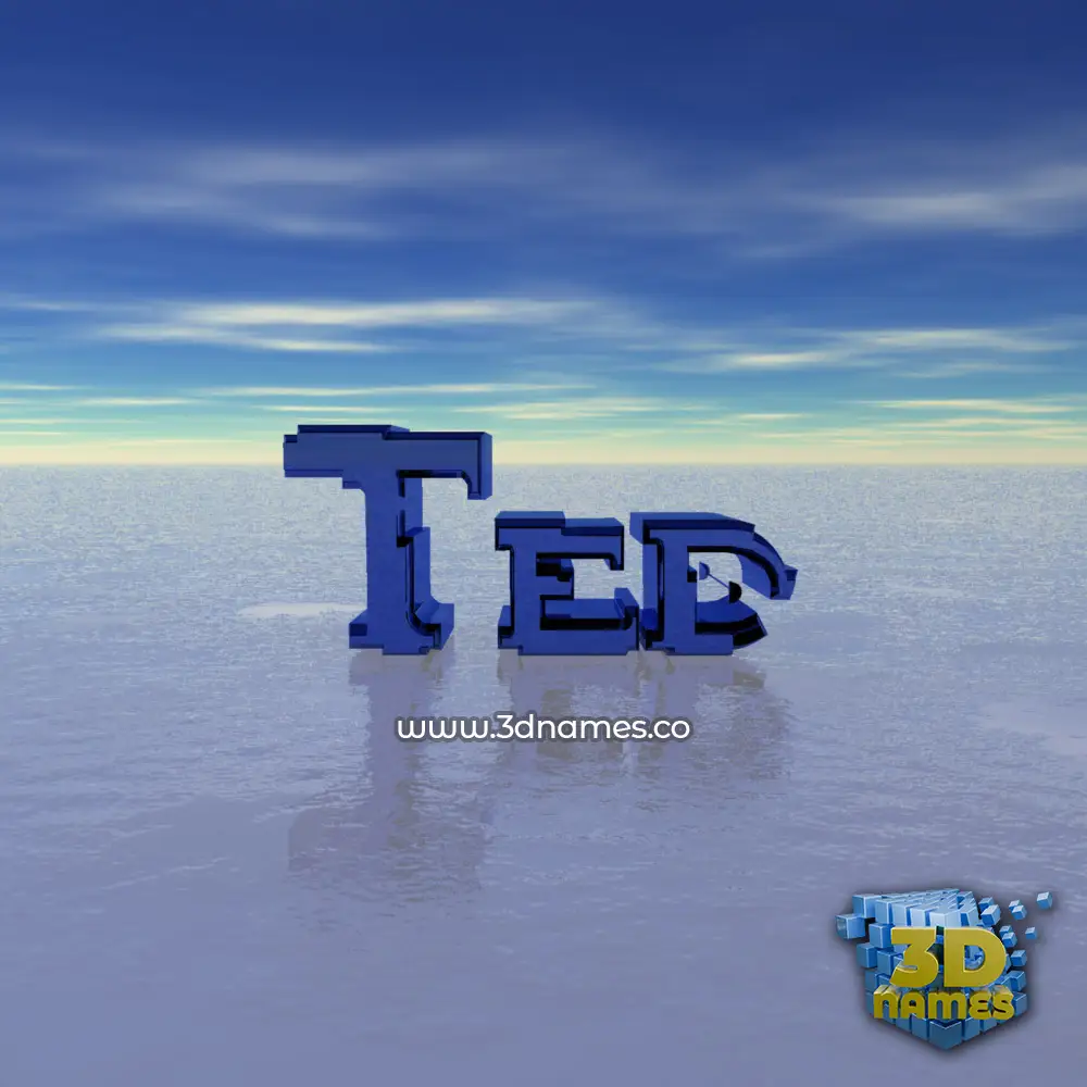 ted in Horizon style - 3D name wallpaper