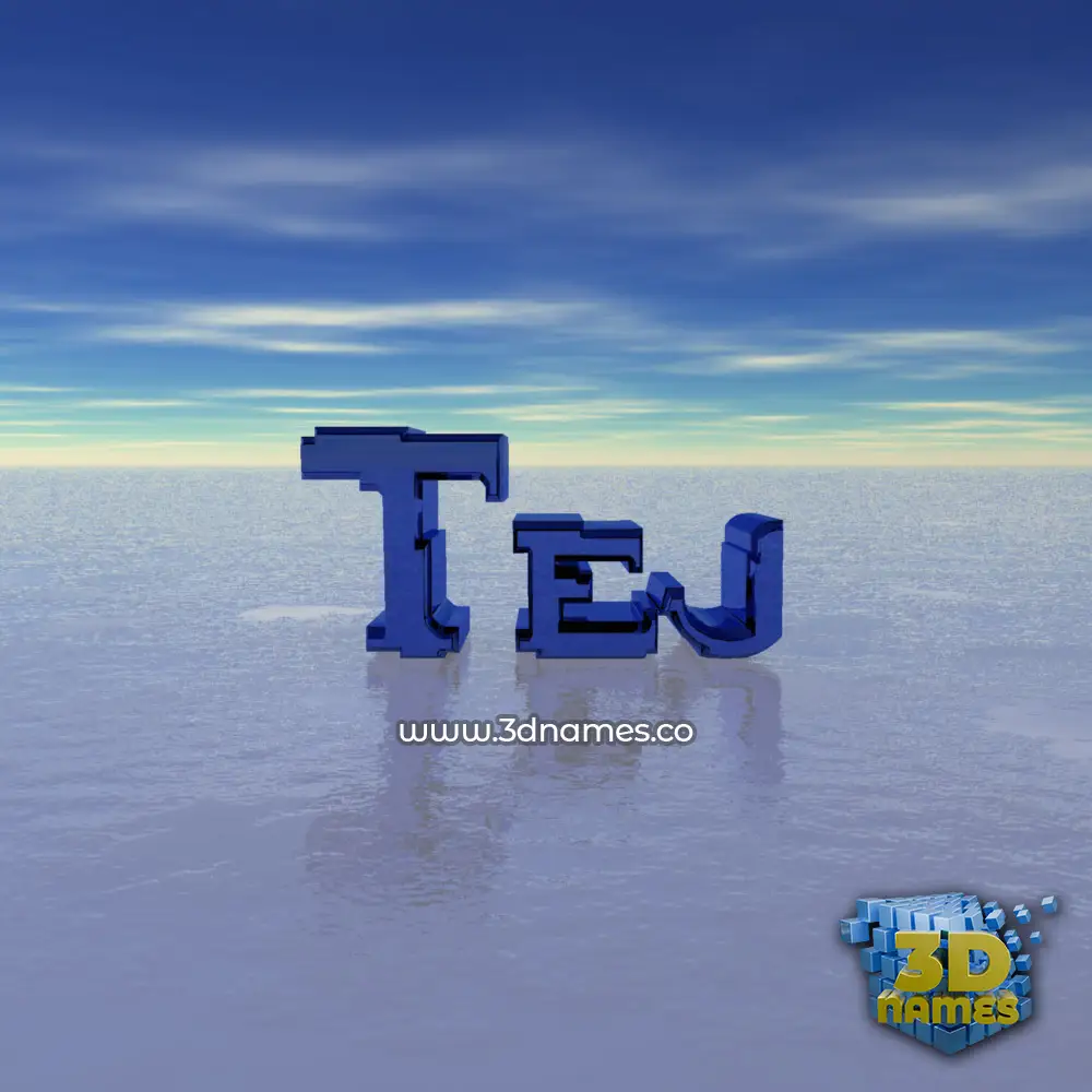 tej in Horizon style - 3D name wallpaper