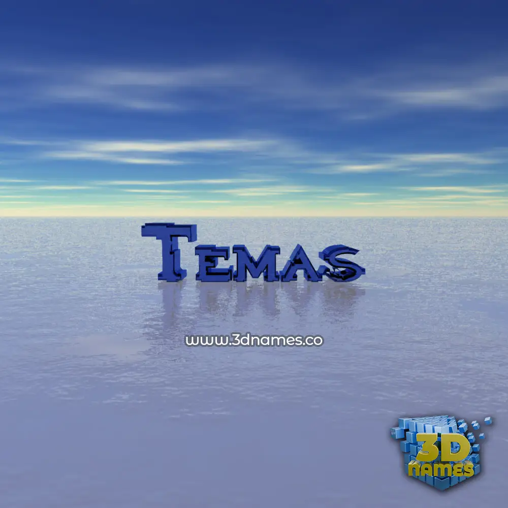 temas in Horizon style - 3D name wallpaper