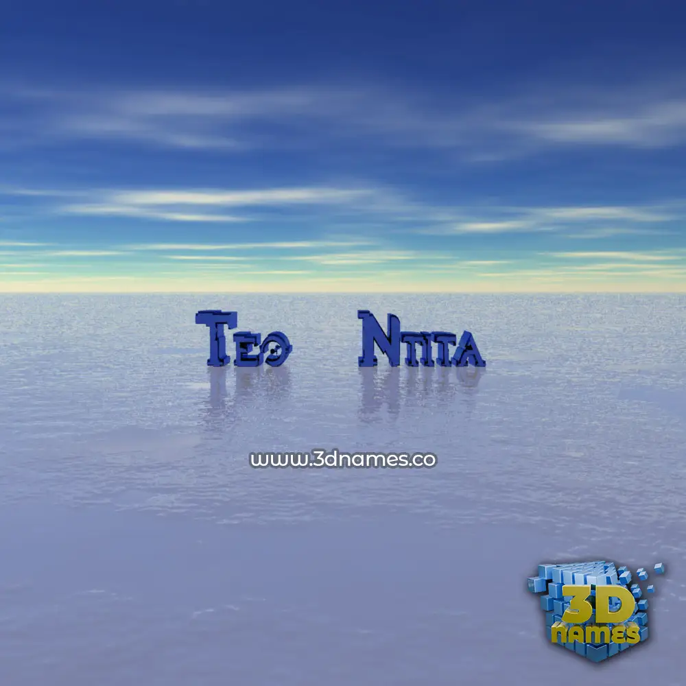 teo   ntita in Horizon style - 3D name wallpaper