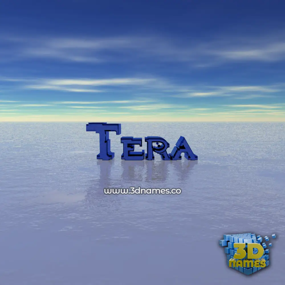 tera in Horizon style - 3D name wallpaper