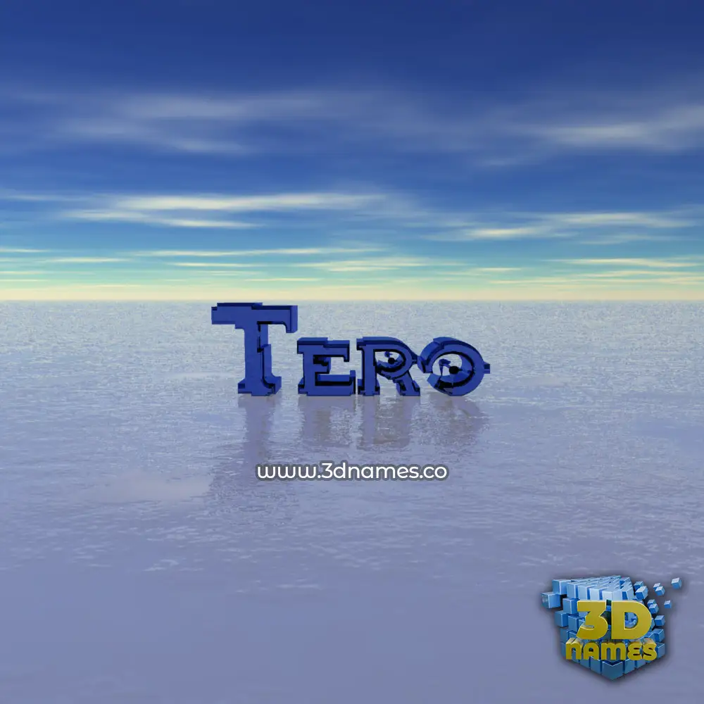 tero in Horizon style - 3D name wallpaper