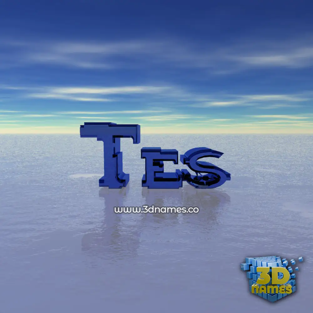 tes in Horizon style - 3D name wallpaper
