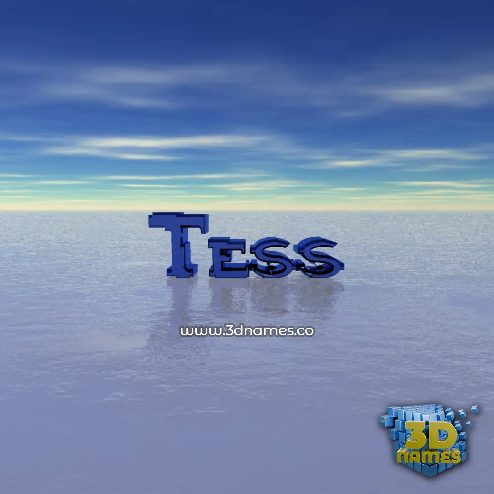 tess in Horizon style - 3D name wallpaper