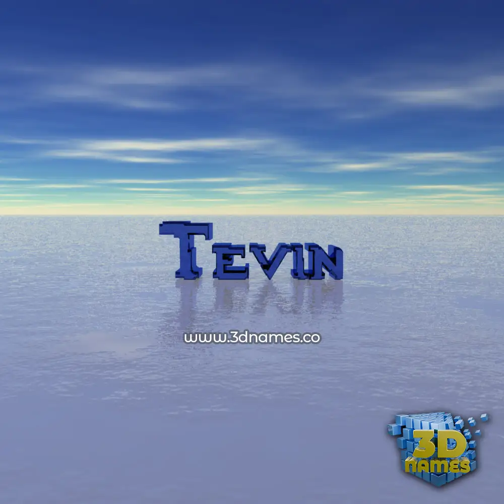 tevin in Horizon style - 3D name wallpaper