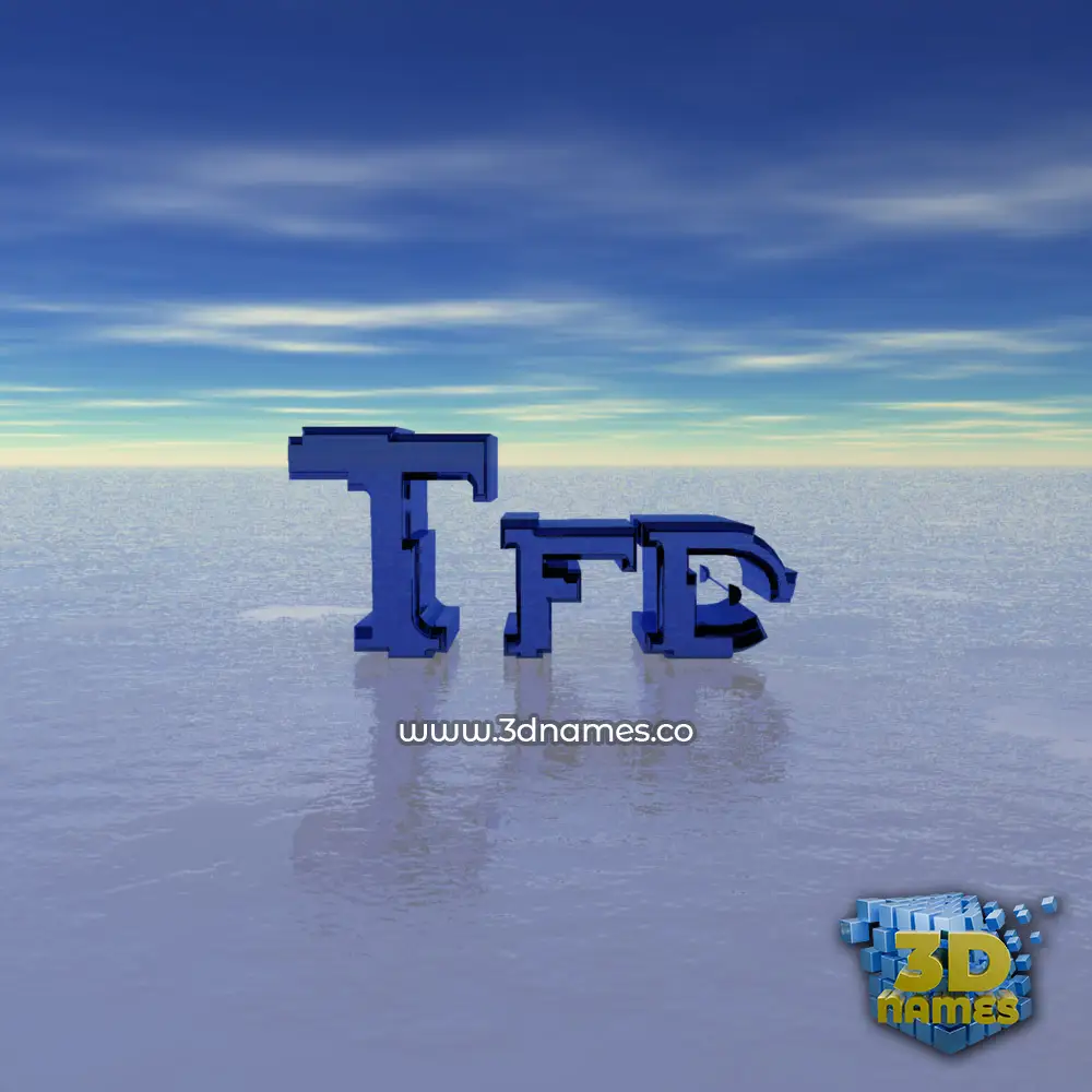 tfd in Horizon style - 3D name wallpaper