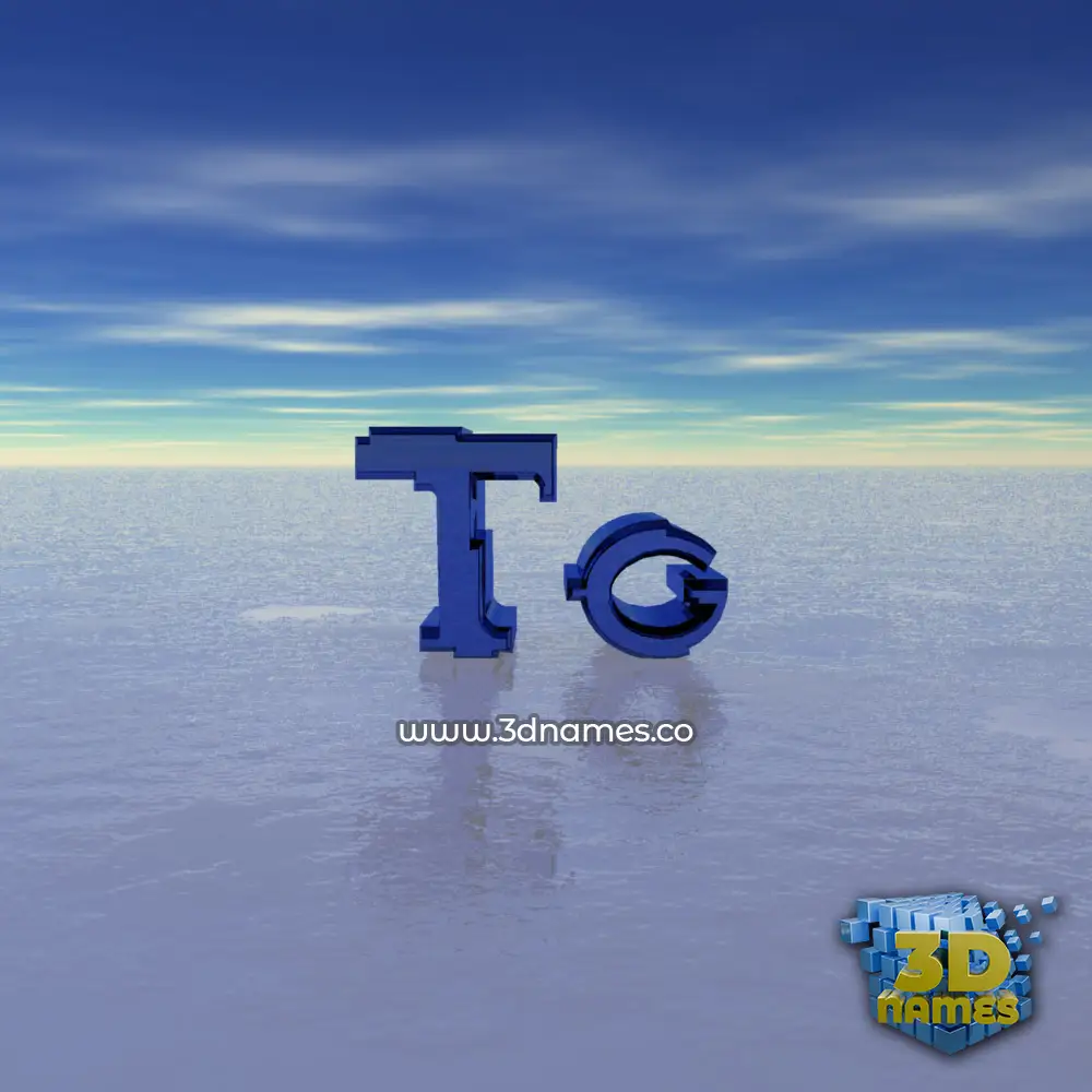 tg in Horizon style - 3D name wallpaper