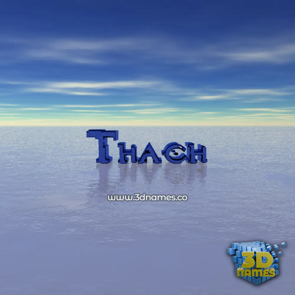 thach in Horizon style - 3D name wallpaper