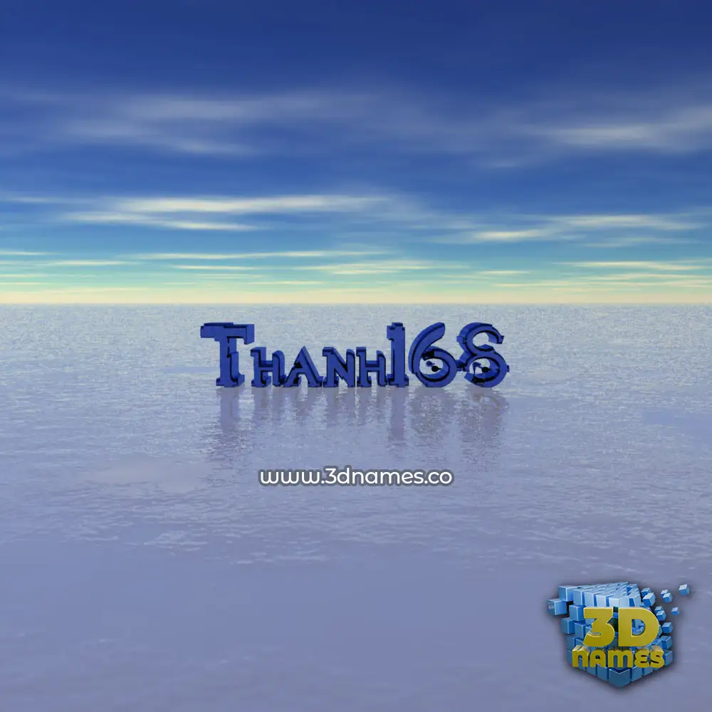 thanh168 in Horizon style - 3D name wallpaper