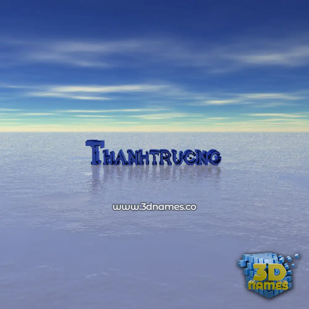 thanhtrucng in Horizon style - 3D name wallpaper