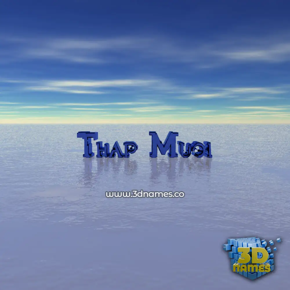thap muoi in Horizon style - 3D name wallpaper