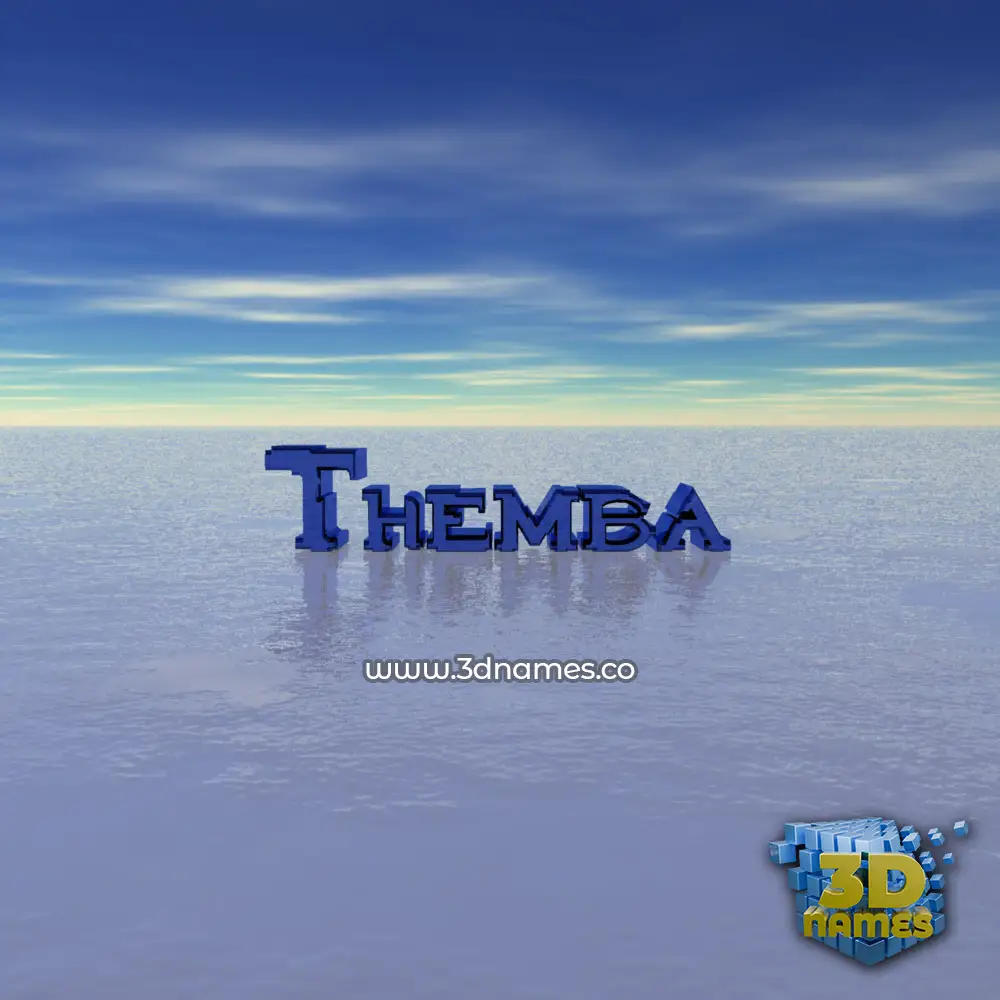 themba in Horizon style - 3D name wallpaper