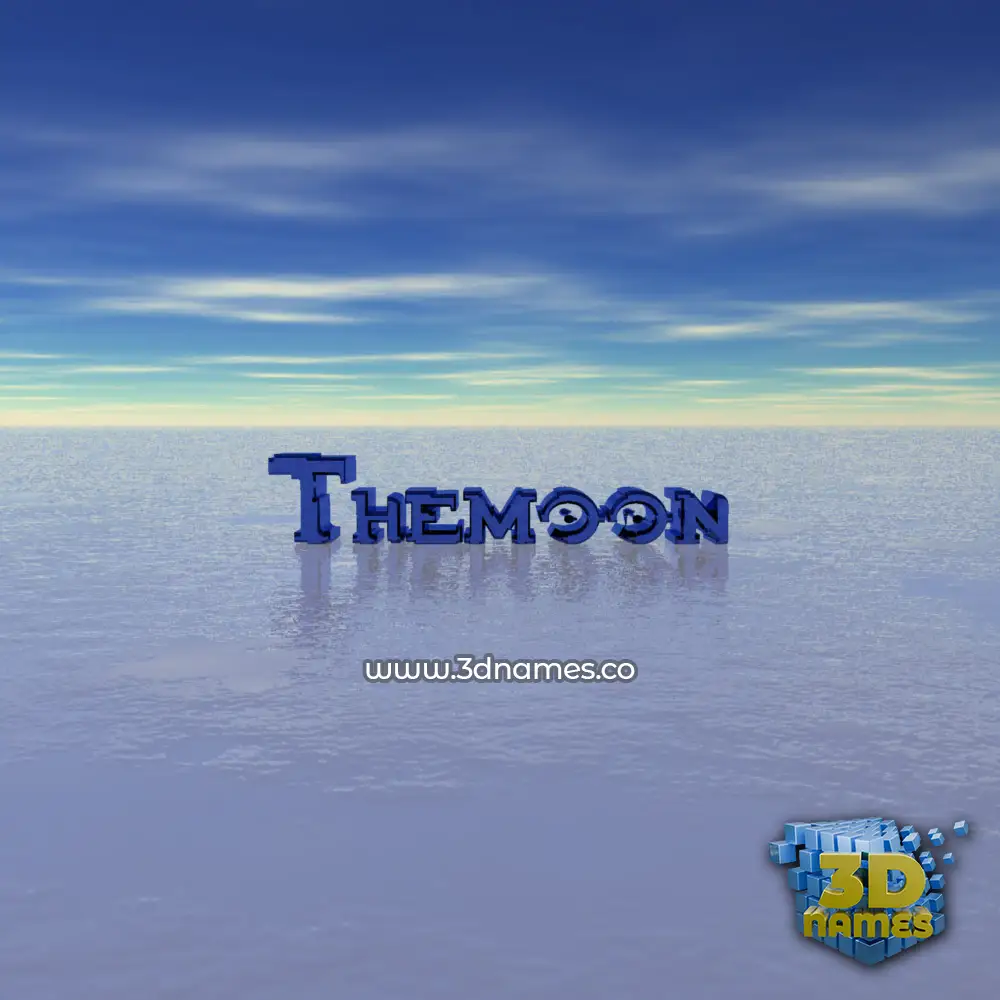 themoon in Horizon style - 3D name wallpaper