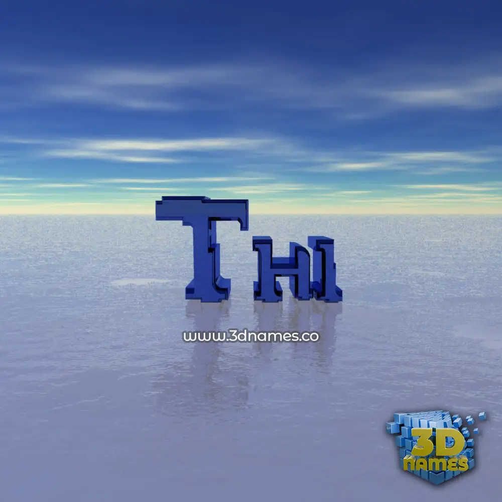 thi in Horizon style - 3D name wallpaper