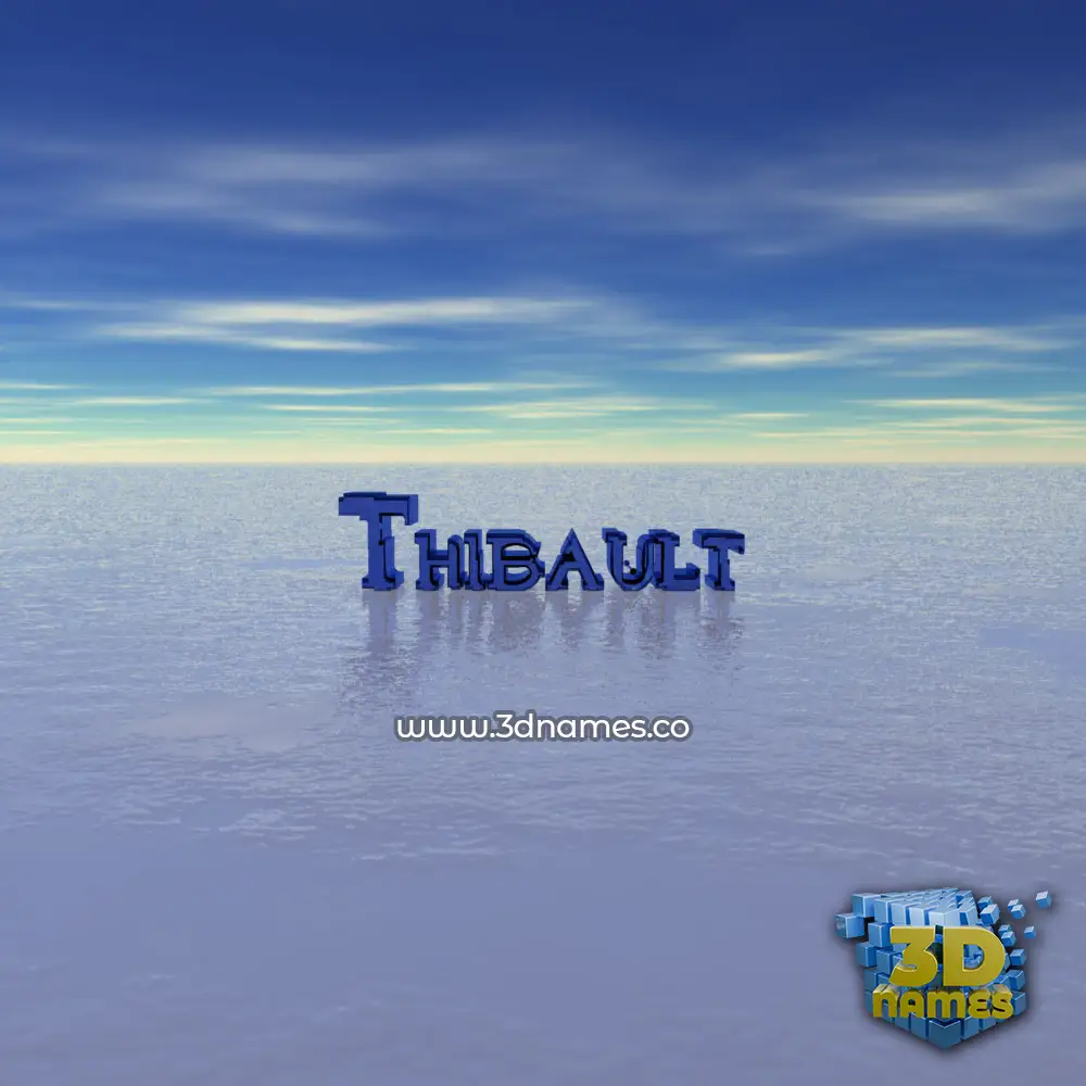 thibault in Horizon style - 3D name wallpaper
