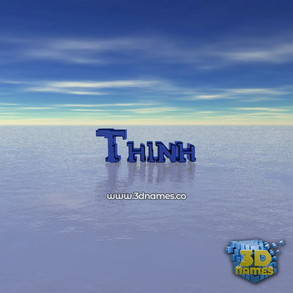 thinh in Horizon style - 3D name wallpaper