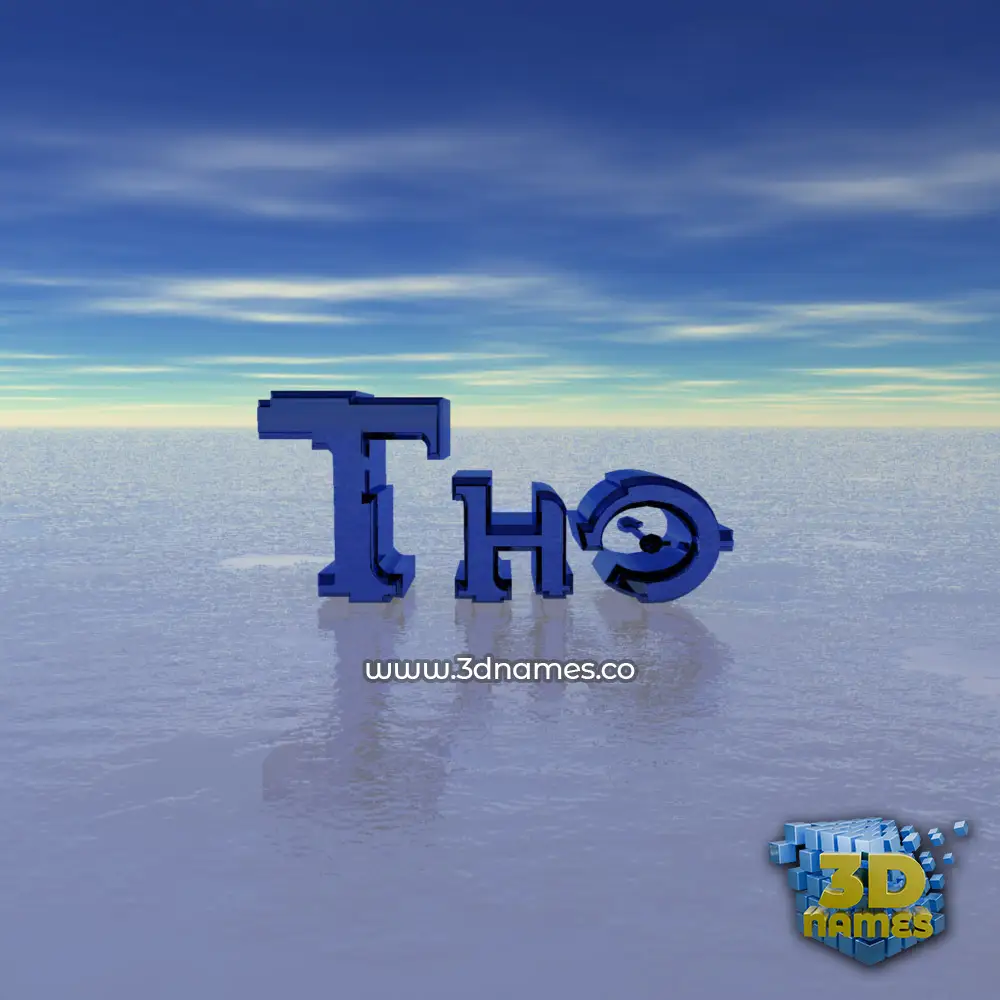 tho in Horizon style - 3D name wallpaper